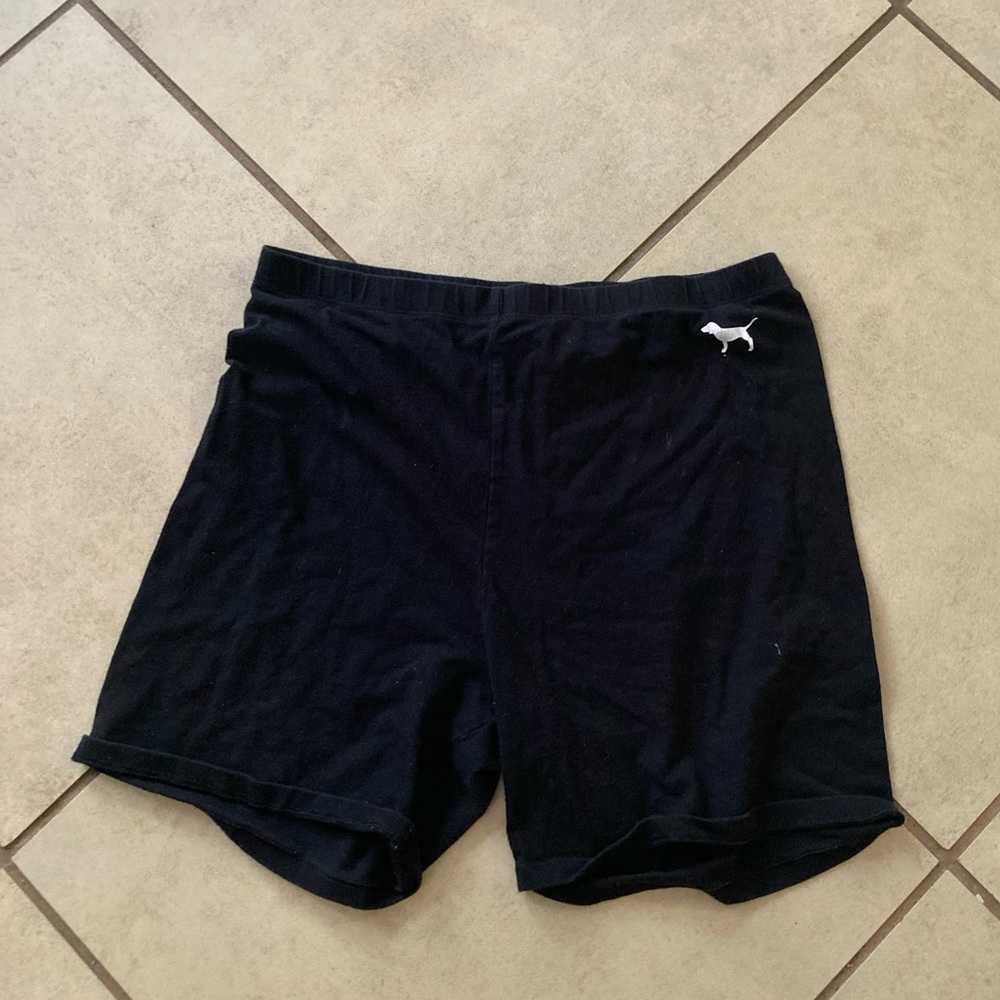 Victoria’s Secret pink black biker shorts